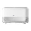 Dispensador Tork mid-size blanco para dos rollos de papel higiénico sin mandril