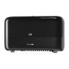 Dispensador Tork mid size negro para dos rollos de papel higiénico sin mandril, ref. 558048