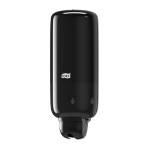 Tork dispensador de jabón líquido y spray color negro con sensor, medidas 291x112x114mm, ref 560008