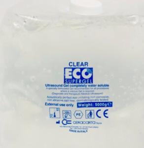 Gel de ultrasonido Ecosupergel transparente de 5000 cc para ecografia y tratamientos IPL y estetica