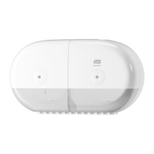 Tork Smartone Dispensador Mini Doble blanco para papel higiénico, ref. 682000