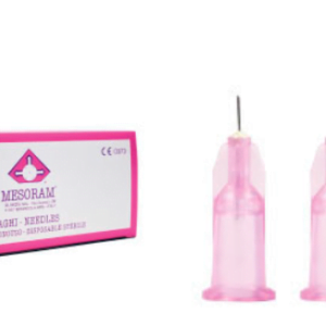 Micro aguja de mesoterapia 32G / 0,23 x 4 mm Agujas de microinyección para punción en mesoterapia y escleroterapia.