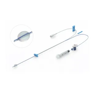 Injector Plus HSG Catheter 6 Fr caja 10 unidades, catéter histerosalpingografía con balón y mandril acero