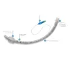 Tubo endotraqueal Endosid Magill de 6.5mm con punta curva para intubación médica