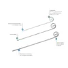 Estilete guía de intubación 14 canales compatible con tubos de 5 a 10mm para intubación neonatal y pediátrica