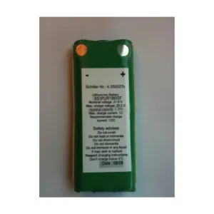 Batería Schiller Odam AT10+ 21.6V 2.3Ah para electrocardiógrafo, repuesto original MFR 3.920509/4,35002