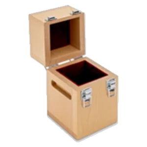 Estuche de madera para pesa patrón de 5 kg (5.000 g) – Protección y conservación de pesas patrón conforme a OIML R111