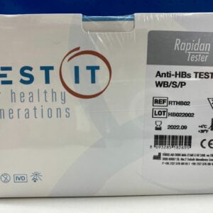 Test Anti-HBs Ab S/S/P caja de 40 unidades para detección de anticuerpos hepatitis B