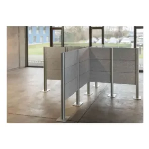 Tabique divisorio acustico 900x1800x25mm gris antracita para separacion espacios oficina medica
