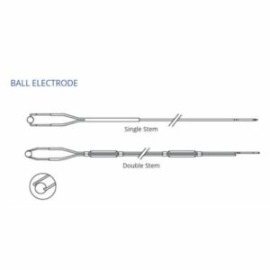BAEXX Electrodo de Bola para coagulacion y ablacion de tejidos blandos. Vastago unico single Stem doble tipo Storz Lobo Olimpus FOTO 2