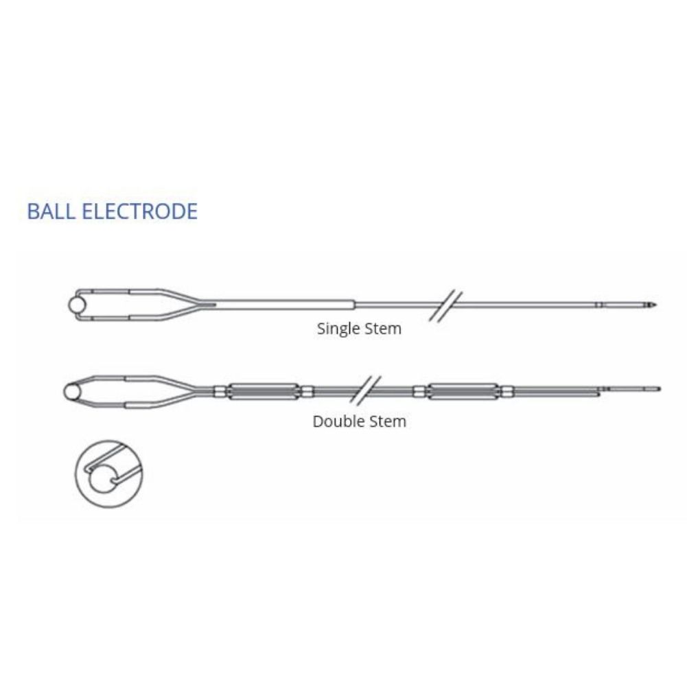 BAEXX Electrodo de Bola para coagulacion y ablacion de tejidos blandos. Vastago unico single Stem doble tipo Storz Lobo Olimpus FOTO 2