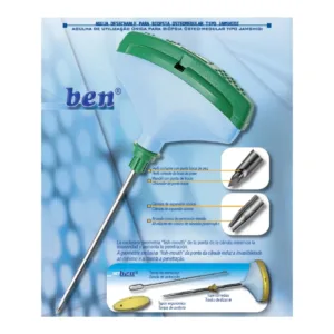 BEN08 Aguja desechable para biopsia osteomedular tipo Jamshidi 8G 1