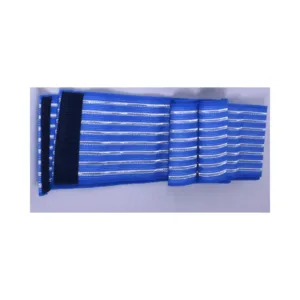 Banda elástica 30 cm × 80 mm con velcro M/F (macho/hembra), color azul. Ref . PG945/3