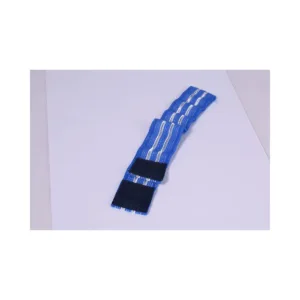 Banda elástica 40 cm × 30 mm con velcro M/M (macho/macho), color azul