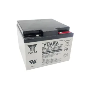 Batería 12V 26Ah dimensiones 166x175x125 mm para silla de ruedas y scooter eléctrico