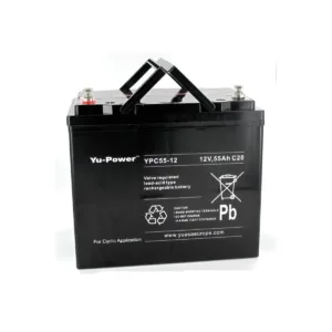 Batería 12V 55Ah dimensiones 228x137x211 mm para silla de ruedas y scooter eléctrico