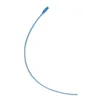 Sonda rectal de un solo uso C96U para urodinamica, PVC transparente con conector Luer y punta cilindrica cerrada