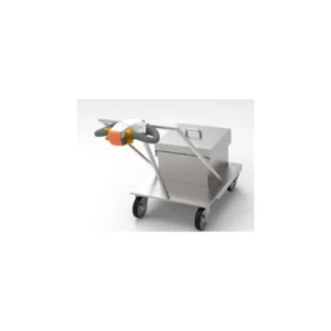 Carro blindado RadMove modelo CAH-CBT-50-4 con blindaje de plomo para transporte de viales y jergas radiactivas