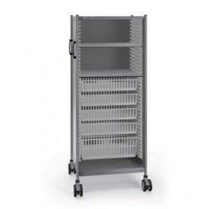 Carro de de almacenamiento MRI con cestas para la clasificación de medicamentos y/o enseres de Resonancia magnética.