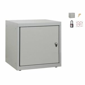 Taquilla A-Magnética IRM1110 con llave de latón antimagnetica, dimensiones 40x40x40 cm para sala de resonancia magnetica