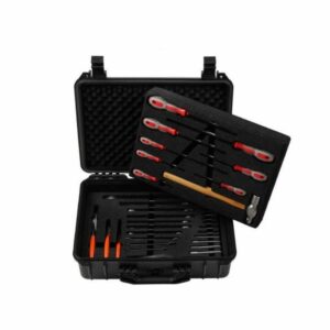 Kit herramientas de titanio de 34 piezas para resonancia magnetica, incluye martillo y destornilladores no magneticos para mantenimiento RM SIEMENS Philips GE