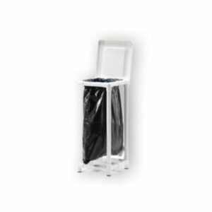 Recolector de residuos compatible con MRI version unica con tapa protegida y marco de plastico alto impacto
