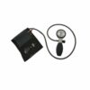 Tensiómetro esfigmomanómetro aneroide no magnético color negro con funda de cuero, compatible con resonancia magnetica hasta 3 Tesla