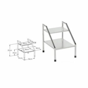 Escalonera de aluminio A-Magnética para resonancia magnética 3 Tesla, estructura acero inoxidable 18/10