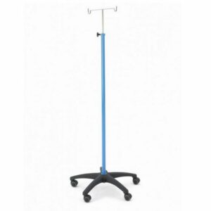 Porta suero no magnetico para resonancia magnetica MRI con ruedas de acero inoxidable, altura ajustable y compatibilidad 7 Tesla