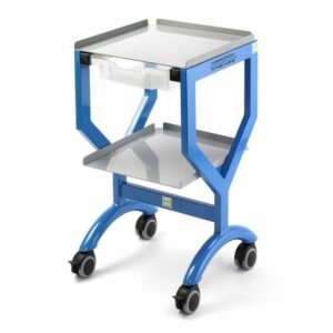 Carro no magnético con 2 estantes y cajón de aluminio para resonancia magnetica 7 Tesla