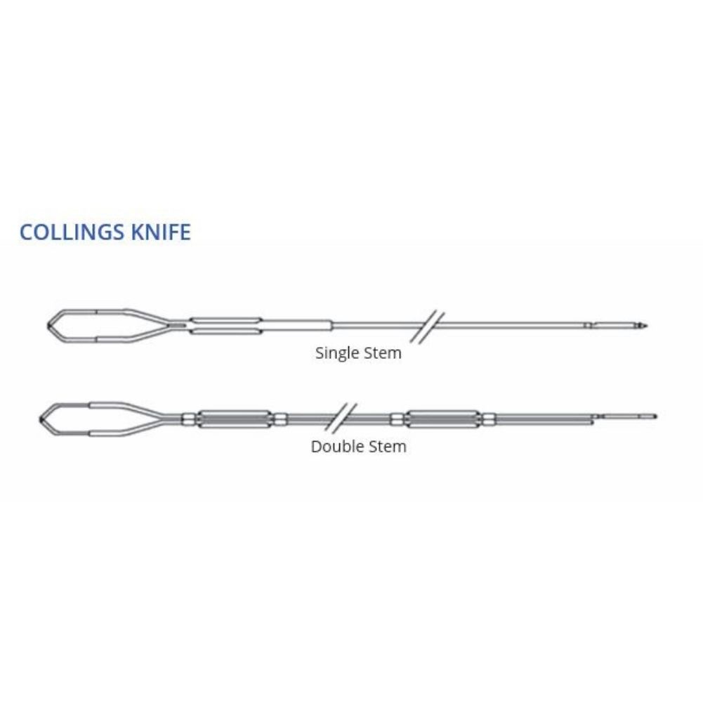 CGK XSSS Electrodo de Cuchilla para coagulacion y ablacion de tejidos blados. Vastago unico single Stem tipo STORZ LOBO OLIMPUS MEDPRO FOTO2