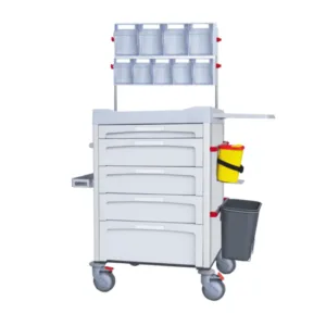 Carro de curas de cajones ABS modelo CMLP-F-DNOV-K9 con estructura acero galvanizado y aluminio, cajones ISO 600x400 y sistema soft-close
