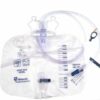 Bolsa de orina de 4000 ml modelo COL4CCGS con grifo de vaciado y gancho integrado, sistema cerrado estéril para cateterización urinaria