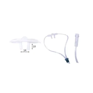 Cánula nasal con tubo de flujo de 160 cm, sin DEHP, para adultos.