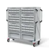 Carro Nodriza CMLP-F-C-NOD para transporte medicamentos hospitales con maletas desmontables y empujadores ergonómicos