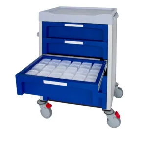Carros de medicacion de cajones para cajas dispensadoras SPD 2