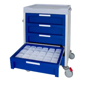Carros de medicacion de cajones para cajas dispensadoras SPD 3