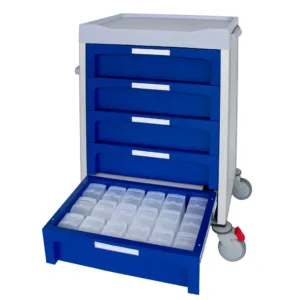 Carros de medicacion de cajones para cajas dispensadoras SPD 4