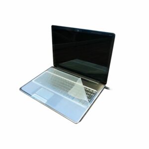 Funda protectora transparente para portátil de 17 pulgadas, silicona sin látex, antideslizante y resistente a gérmenes