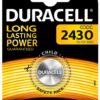 Pila Duracell CR2430 referencia 0385016, batería de 3 voltios para aparatos médicos y dispositivos