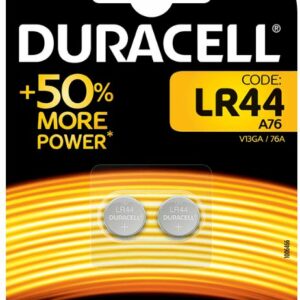 Pila Duracell LR44, blister 2 uds., ref. 0385019