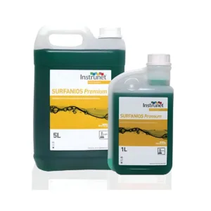 Desinfectante de superficies Instrunet Surfanios Premium Biocida 5 litros para suelos y paredes sanitarias