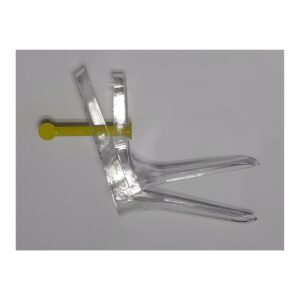 Espéculo vaginal estéril con tornillo tipo stick T/P, caja de 100 unidades