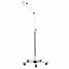 Lámpara móvil de batería con ruedas y brazo articulado, compatible con resonancia magnética, iluminación halógena de 50 vatios