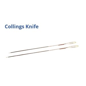 Electrodo de cuchilla para coagulación y ablación de tejidos blandos, con vástago doble (doble stem).