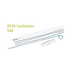 Kit de catéter percutáneo tipo pigtail para drenaje de nefrostomía MEDpro con aguja, alambre guía y dilatadores