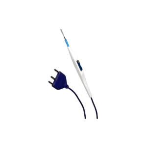 Electrobisturi tipo Rocker con cable de 320 cm, diámetro 2,38 mm, conector Valleylab y cuchilla F4046/TEF, caja de 50 unidades