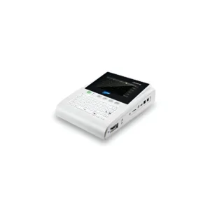 Electrocardiógrafo modelo Cardio M Pro con pantalla táctil de 8 pulgadas, teclado alfanumérico y análisis automático
