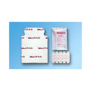 Electrodo tipo pegatina recubierto de silicona 23x34 mm para monitorización y ECG con pinza cocodrilo