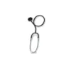Estetoscopio de campana simple color negro para adultos, herramienta de auscultación médica profesional
